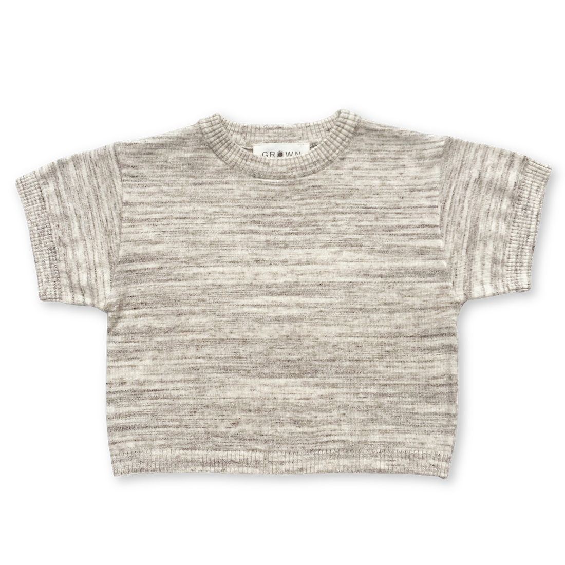 【LAST ONE】Organic Knitted Tee - Wheat
