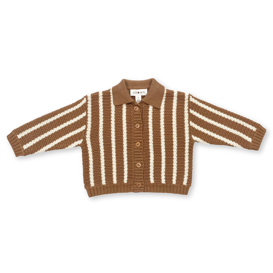 【LAST TWO】Knitted Botton Up Cardigan - Cedar