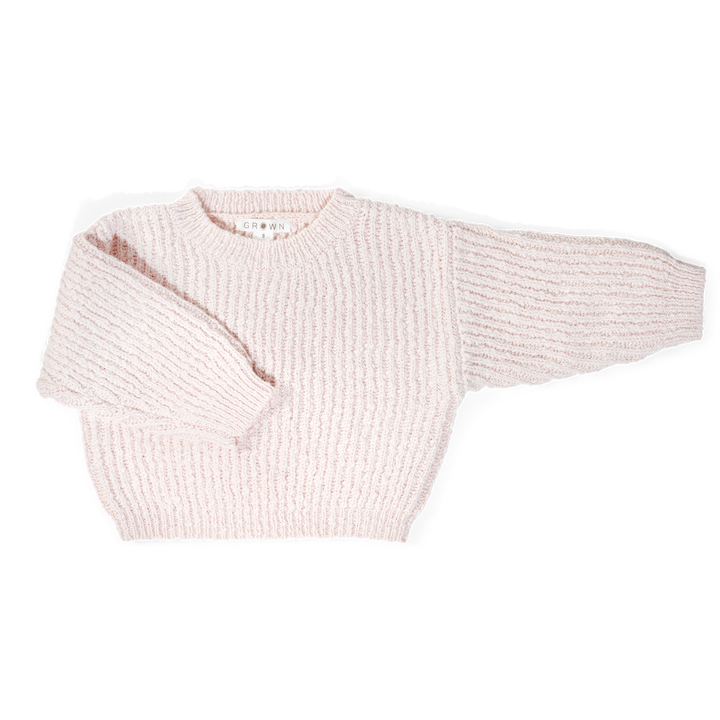 【LAST ONE】Organic Textured Pull Over / Pink Salt