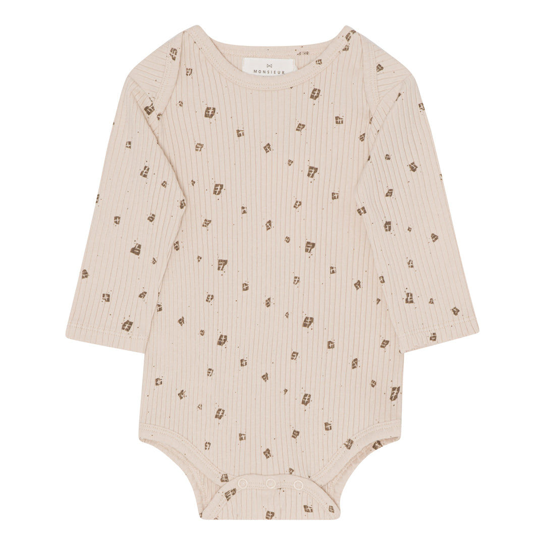 MONSIEUR MINI - Mini Chocolate Aop Onesie