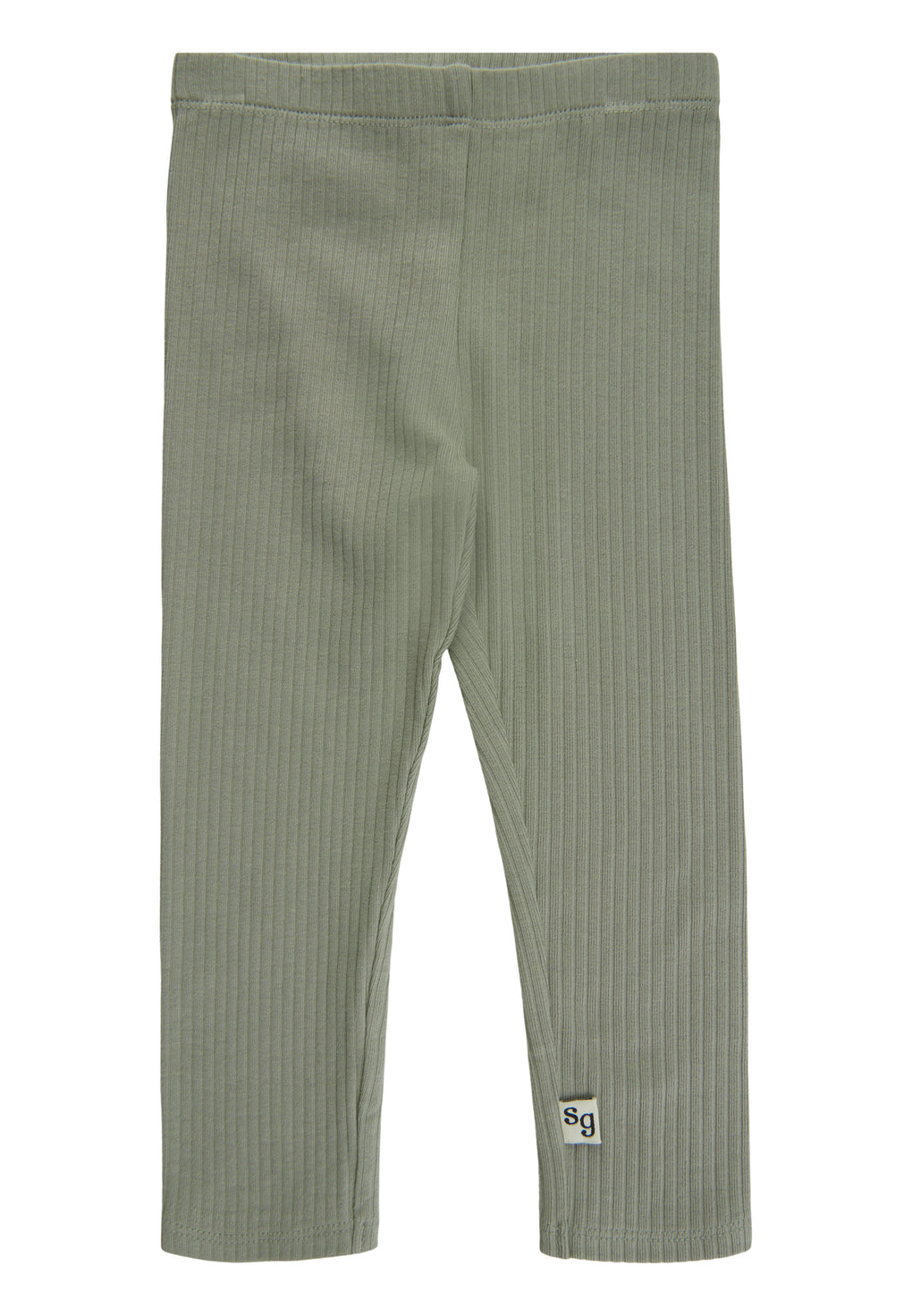 【LAST TWO】soft gallery - SGPaula Rib Pattern Baby Leggings - Seagrass