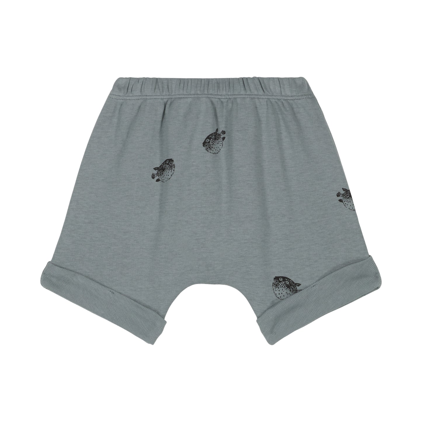 【LAST ONE】STUDIO BOHEME PARIS - SHORTS SIMON / BLEU GRIS POISSON BOULE