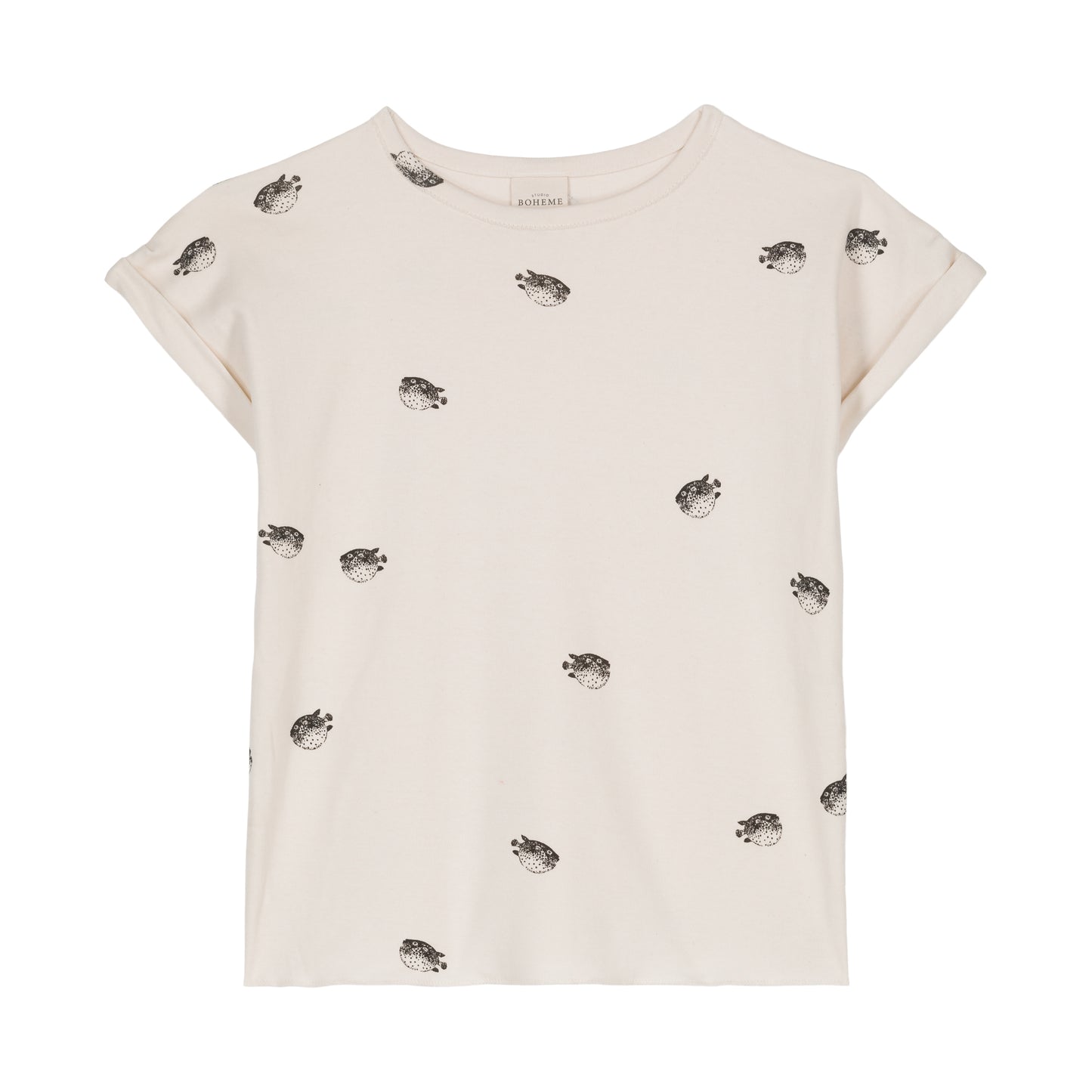 【LAST ONE】STUDIO BOHEME PARIS - TSHIRT BAMA / ECRU POISSON BOULE