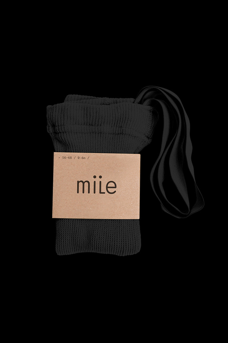mile - black tights with braces