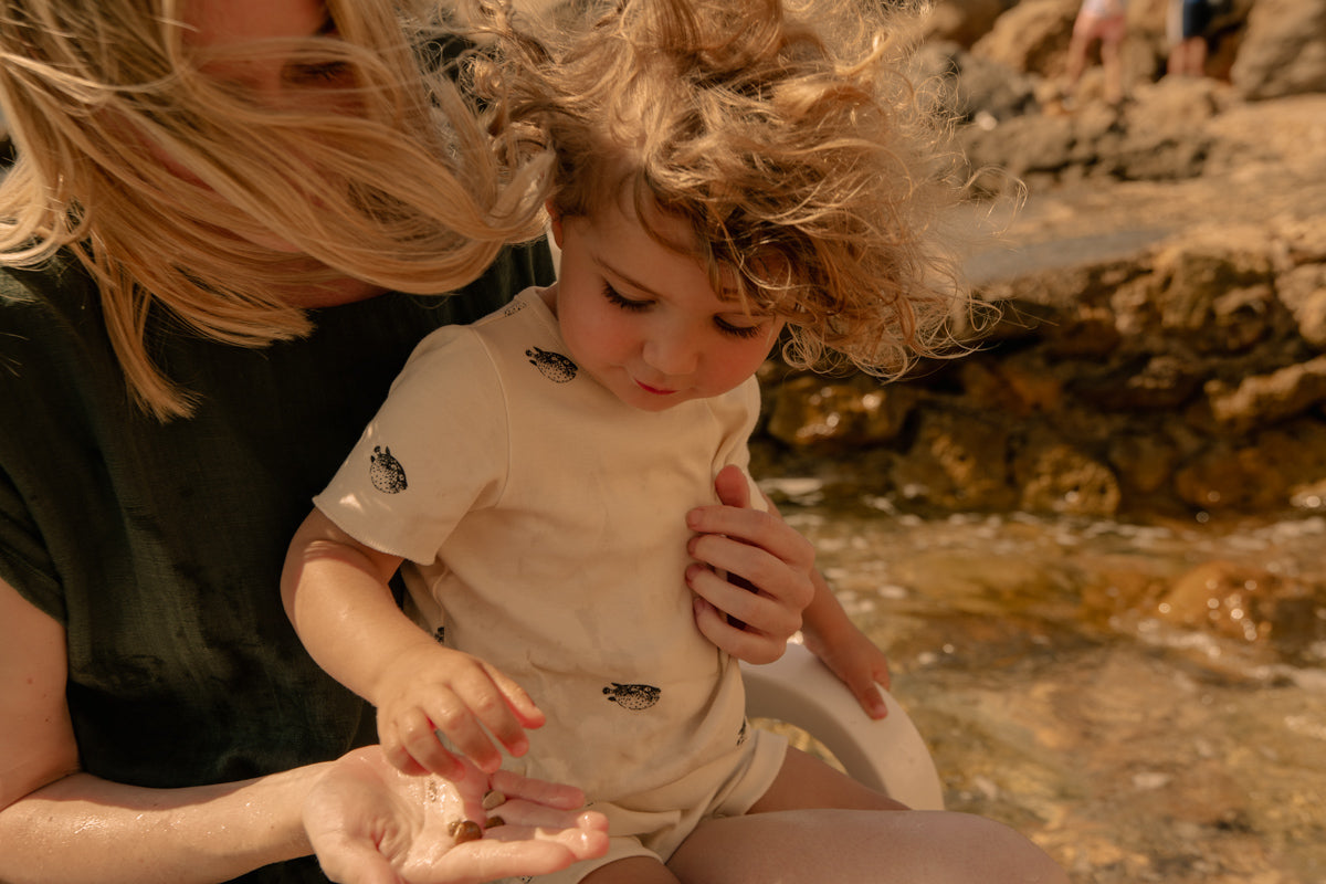 【LAST ONE】STUDIO BOHEME PARIS - COMBISHORT AIME / ECRU POISSON BOULE