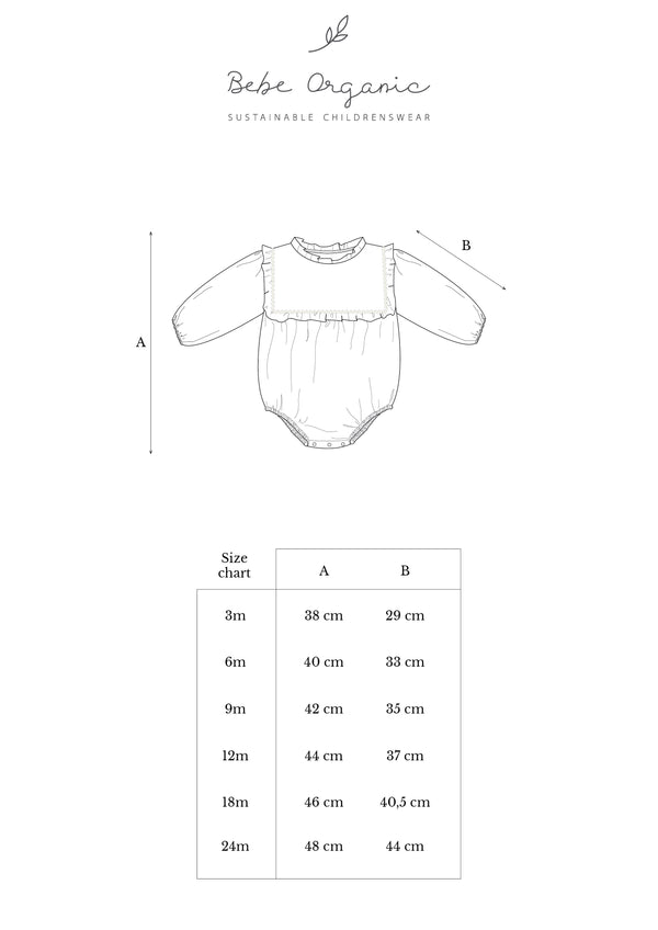 【LAST ONE】Bebe Organic - Gabriella romper