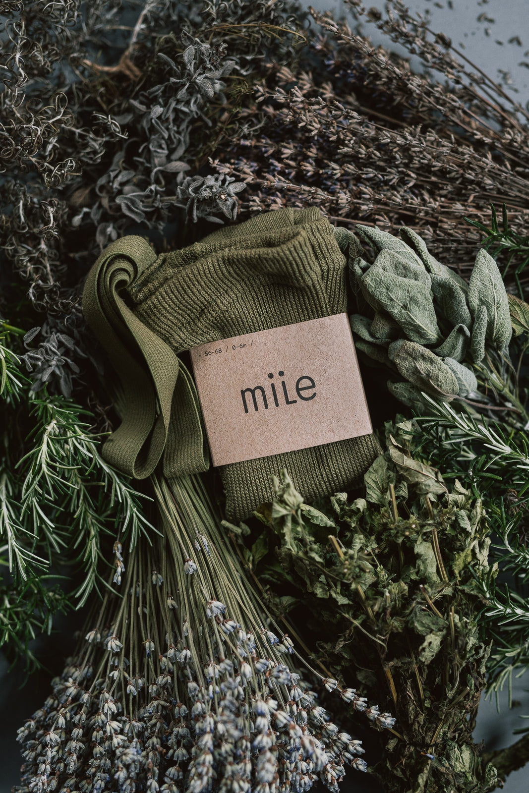 【LAST TWO】mile - herbal green tights with braces