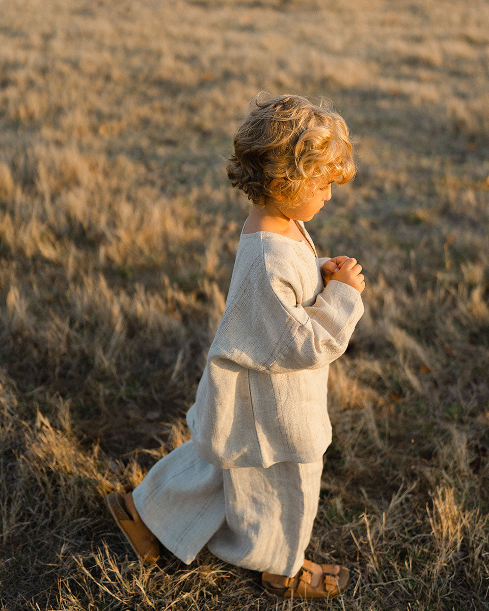 son and daughter - Rumi Linen Pants