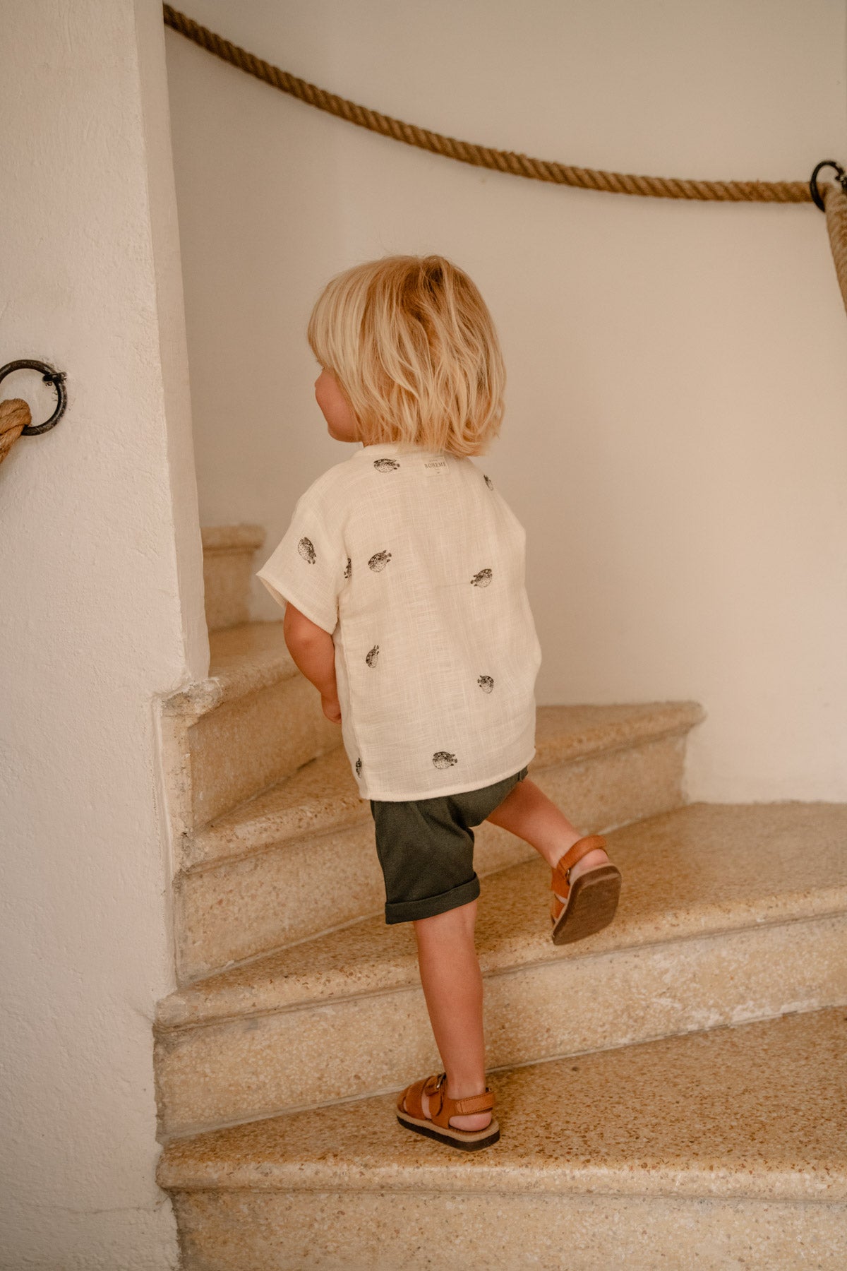 【LAST ONE】STUDIO BOHEME PARIS - SHORTS SIMON / VERT ABYSSAL