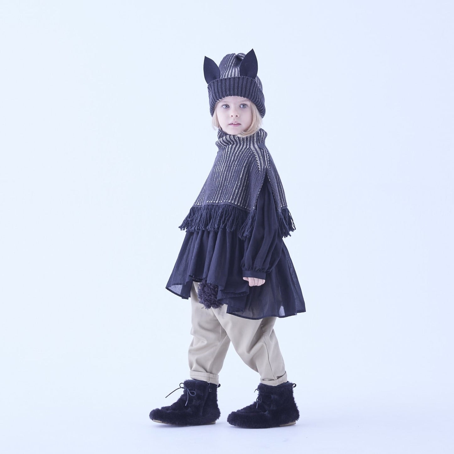 Rib knit Knights cape Ⅱ