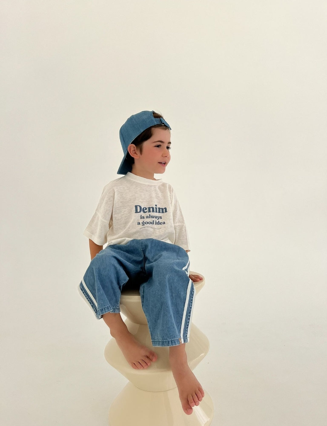 【LAST ONE】TRICKY TRACK PANT-SIDE STRIPE BLUE