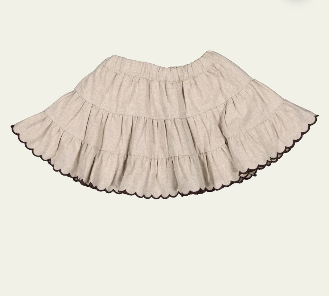 【LAST ONE】Skirt BEA Flanelle beige