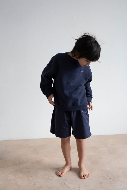 Nara relaxed shorts - Navy blue