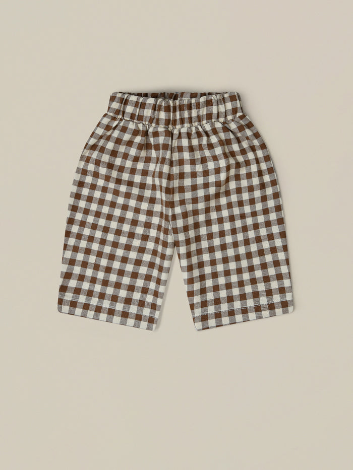 【LAST TWO】Chestnut Gingham Traveller Pants