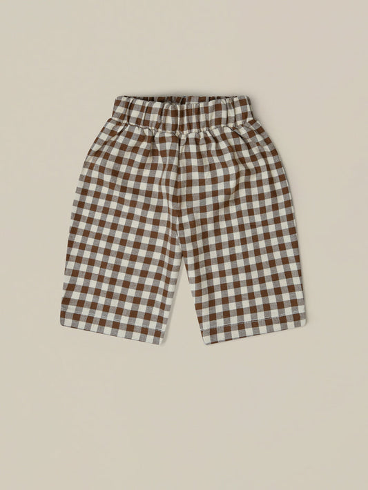 【LAST ONE】Chestnut Gingham Traveller Pants