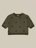 【LAST ONE】Olive Dots Sweatshirt