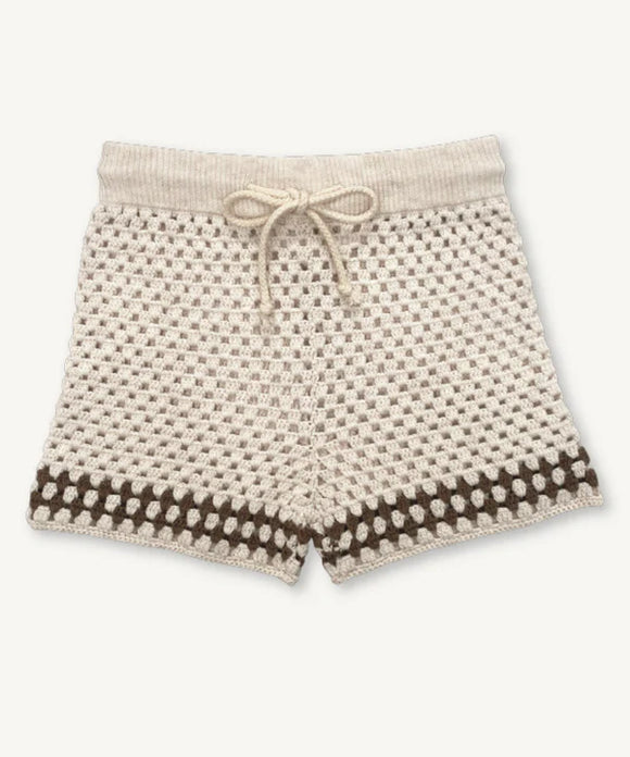 【LAST ONE】Hand Crochet Shorts - Coconut