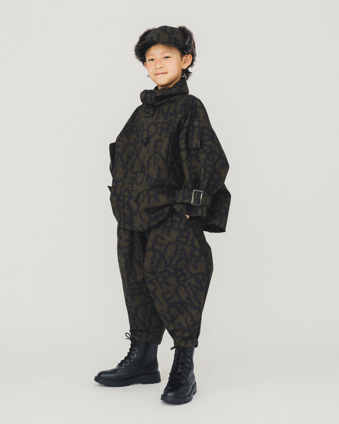 NUNU ロゴ ポインテッド パンツ