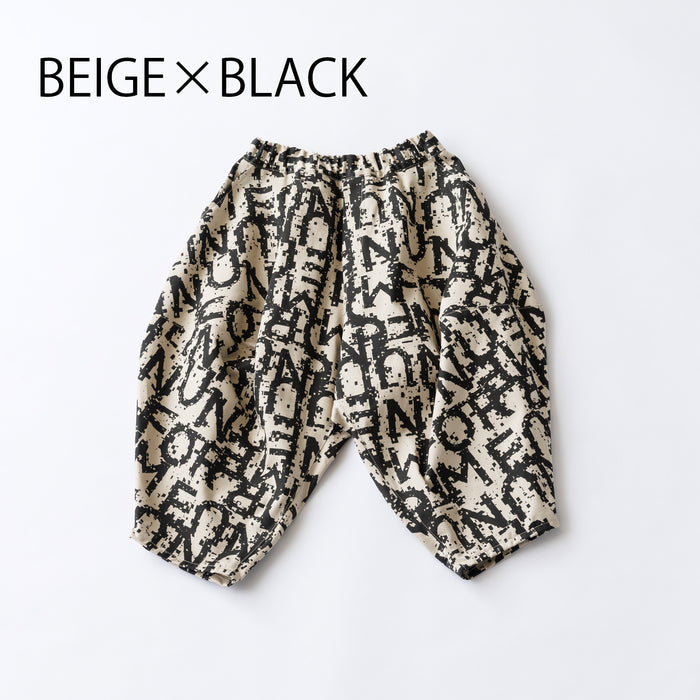 NUNU ロゴ ポインテッド パンツ
