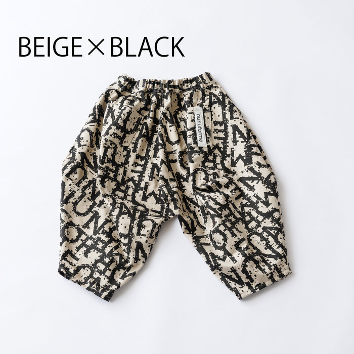 NUNU ロゴ ポインテッド パンツ