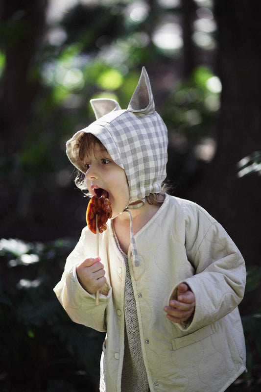 WHITEGINGHAM SQUIRREL BONNET