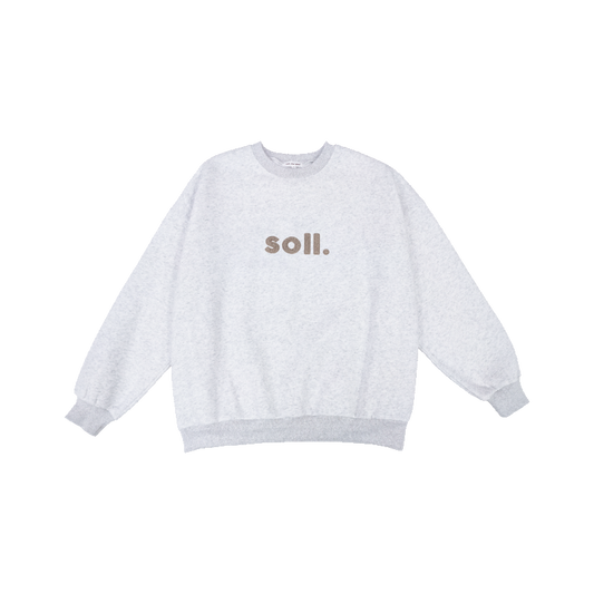 Adults Wooley Soll Jumper - Grey/Beige