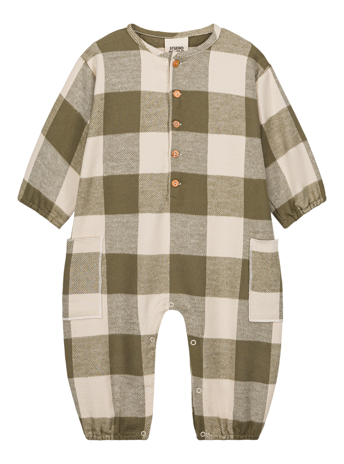 【LAST ONE】COMBINAISON FLANNEL BIG PAPI KAKI VICHY