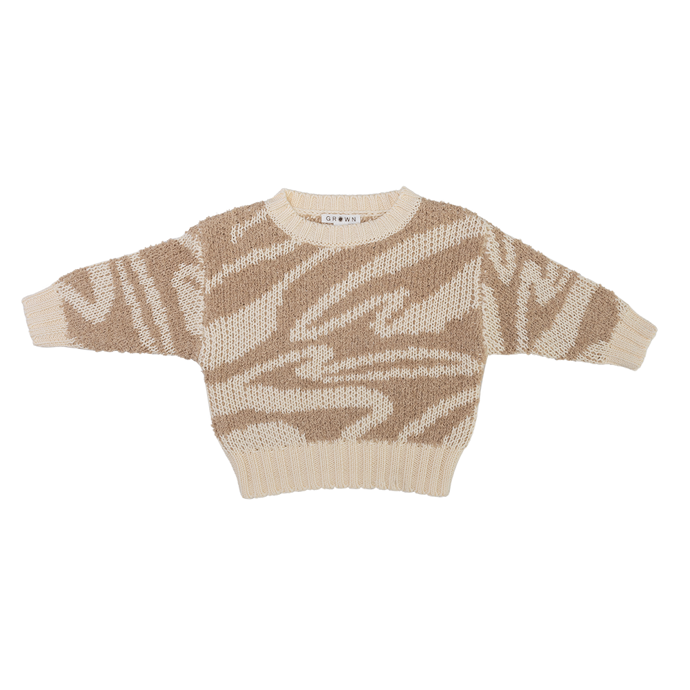 Teddy Ripple Pull Over - Stone