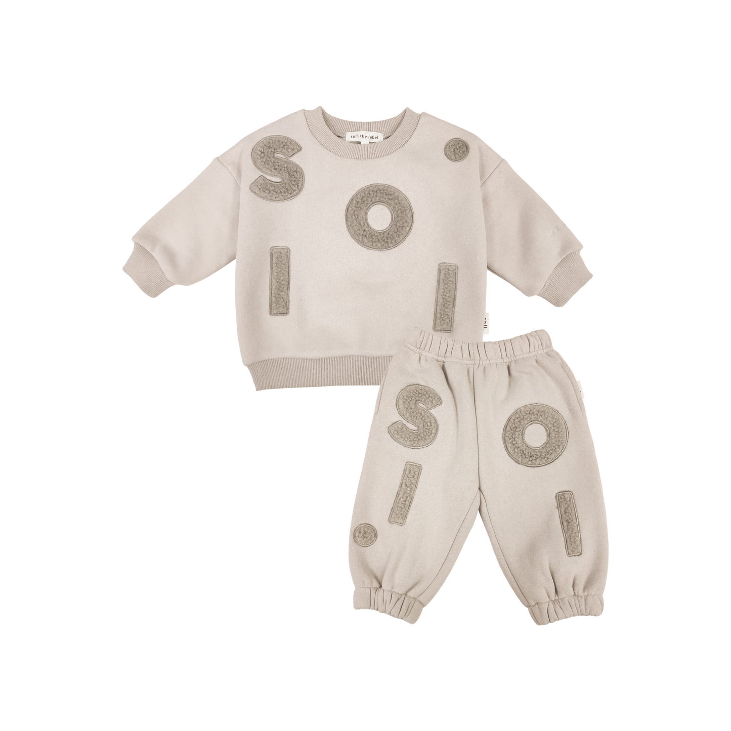 Kids Wooley Fleece Set - Beige