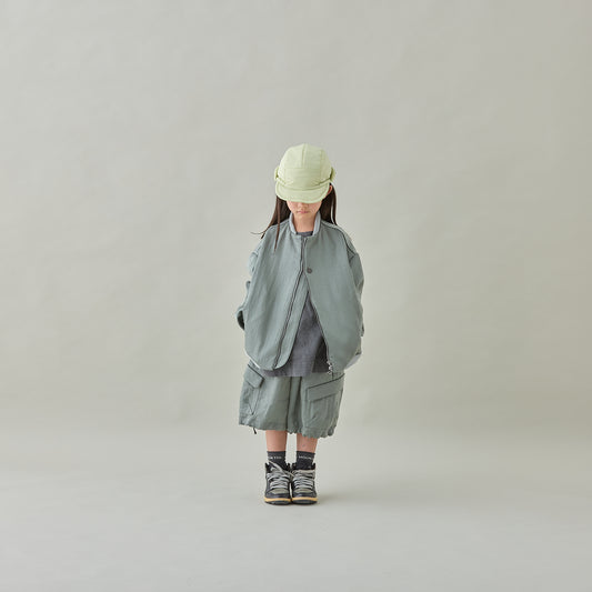 bright twill zip blouson