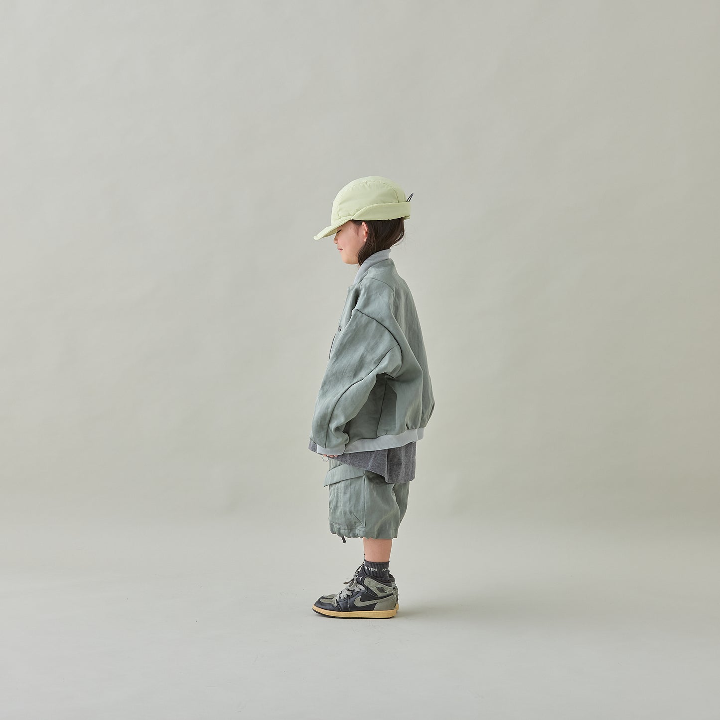bright twill zip blouson