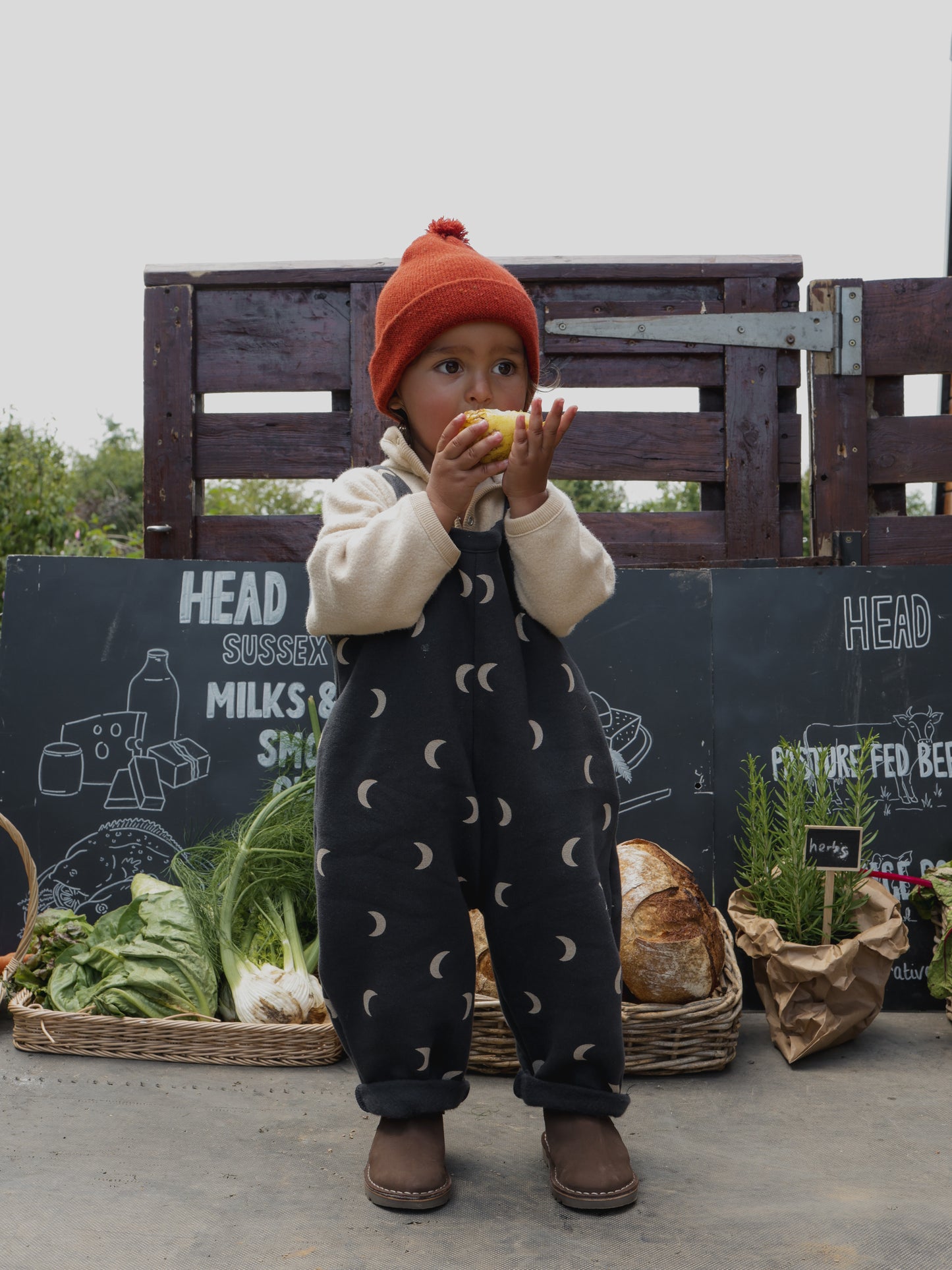 Charcoal Midnight Dungarees