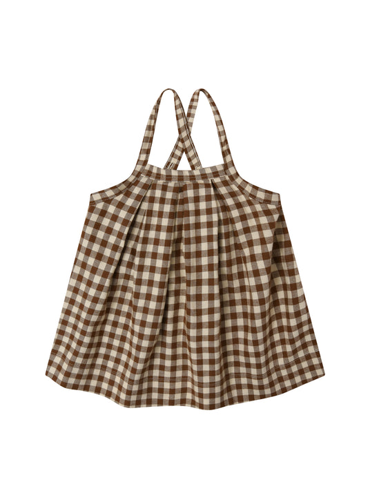 【LAST ONE】Chestnut Gingham Tribe Skirt