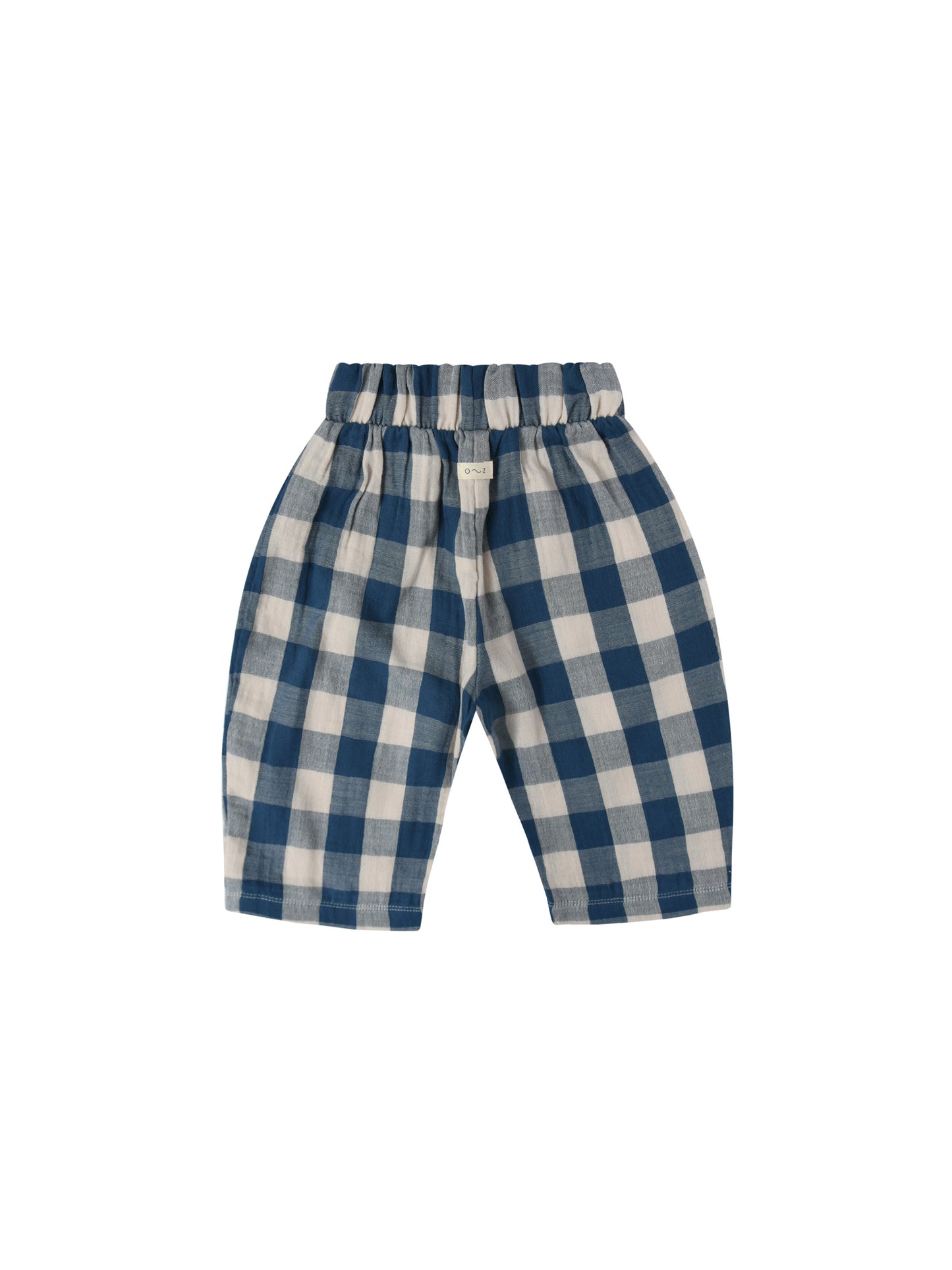 【LAST TWO】Pottery Blue Gingham Fisherman Pants