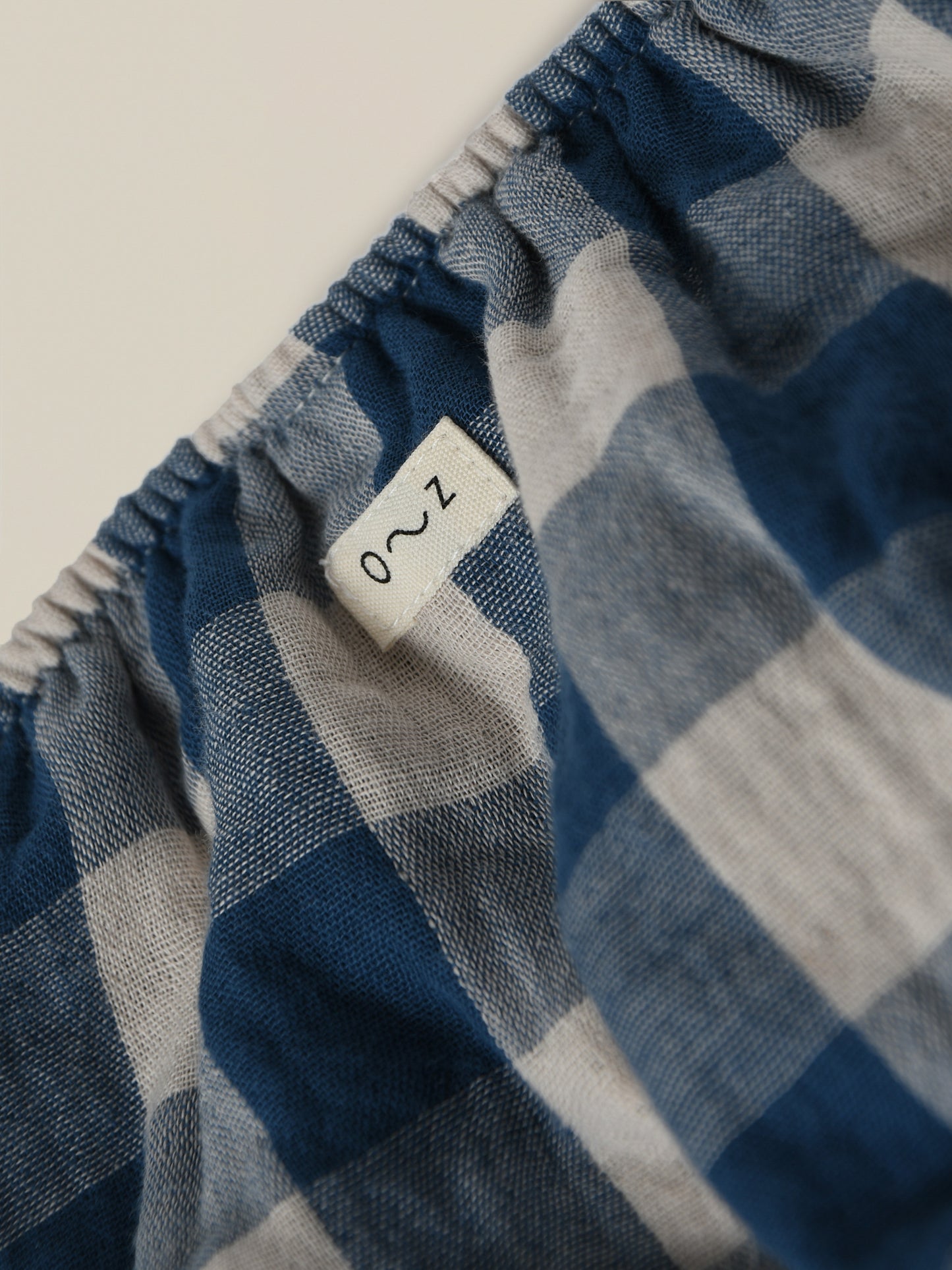 【LAST ONE】Pottery Blue Gingham Shortie