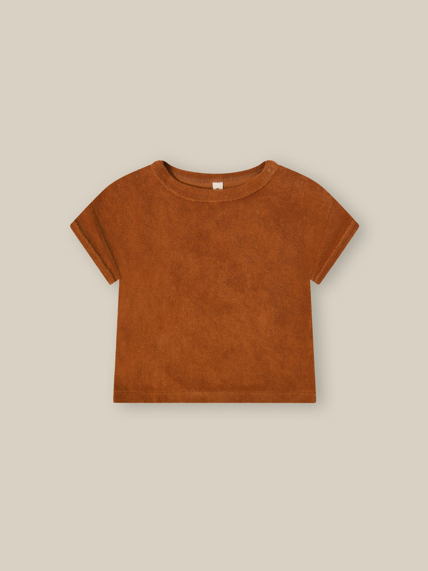 Terracotta Terry Boxy T-Shirt