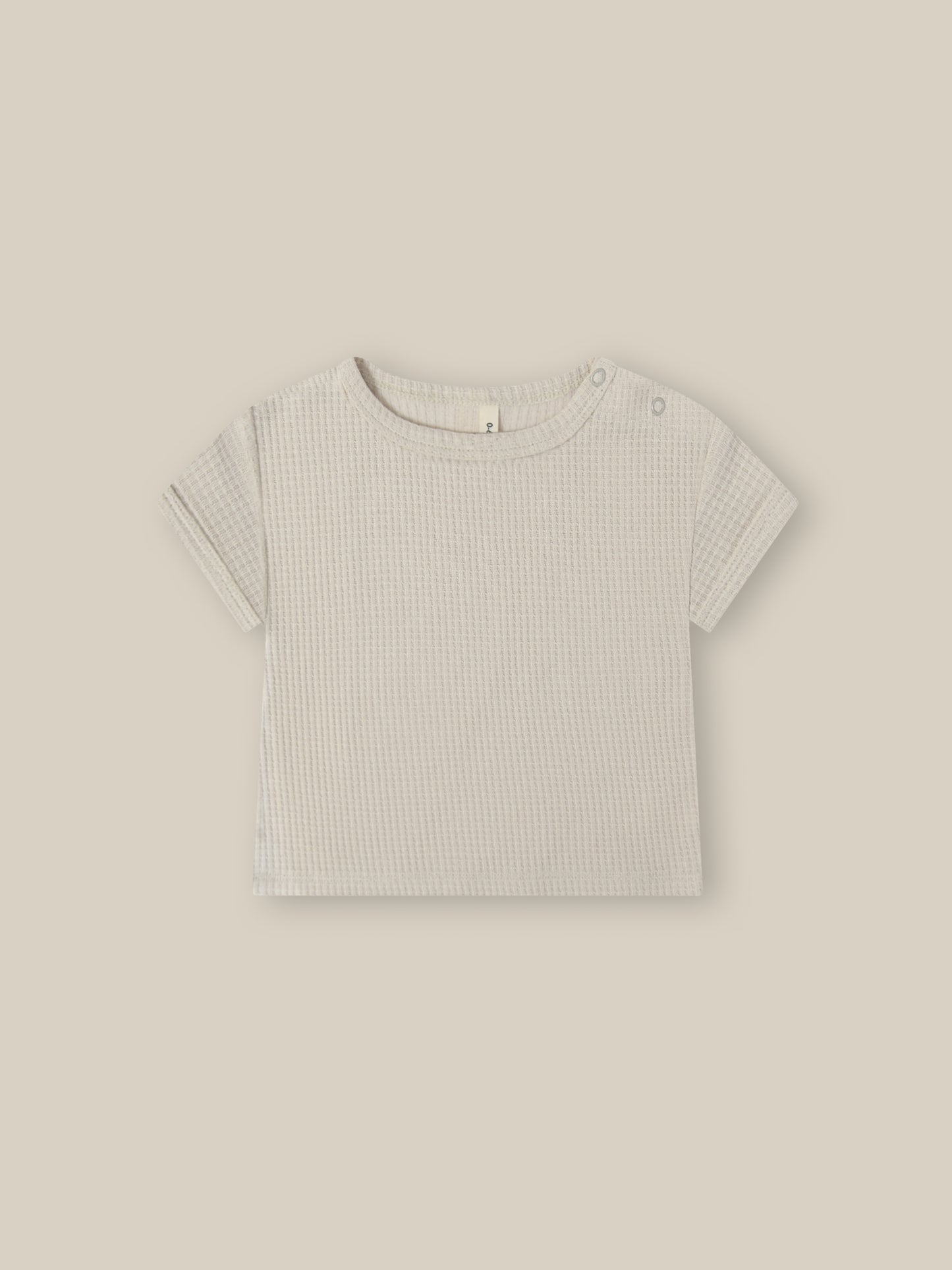 【LAST ONE】Ceramic White Waffle Boxy T-Shirt