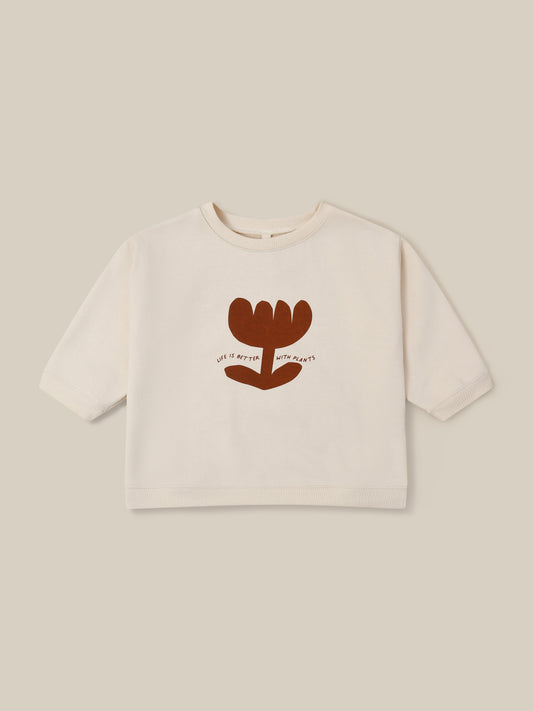 【LAST ONE】Plant Slogan Sweatshirt