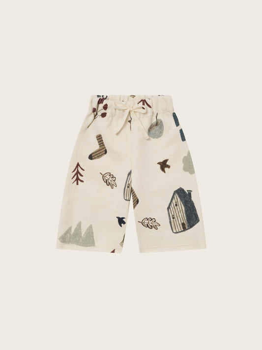 Cosy Wild Wide Leg Pants  Undyed