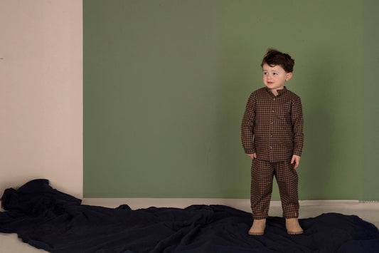 Stic Pants / Navy Checkered