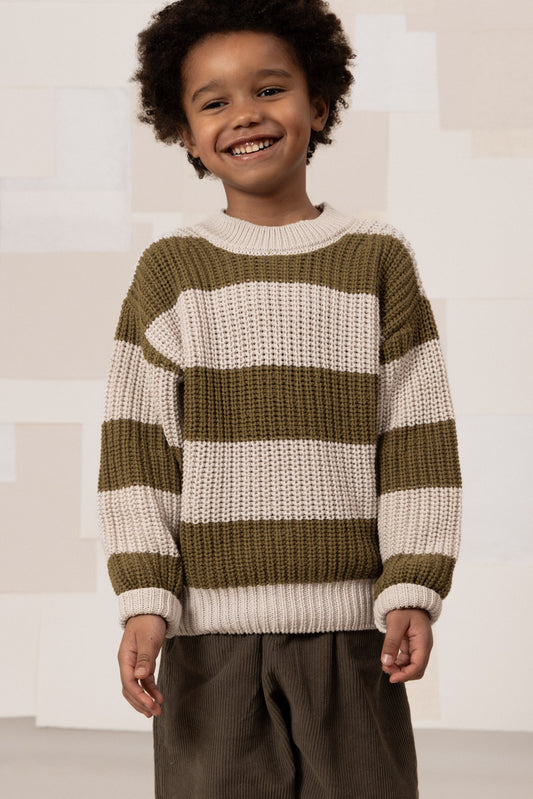 PULL MARCELO GRIS CLAIR OLIVE