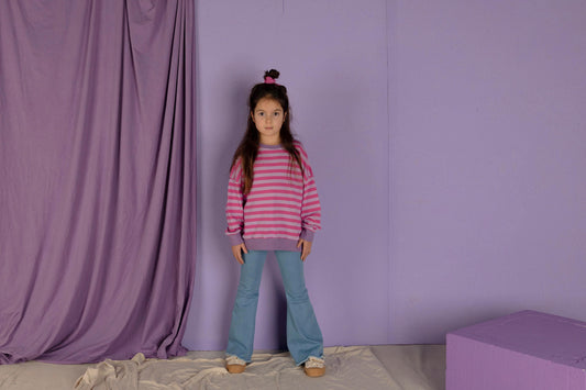 Rel Sweater / Pinky Stripe