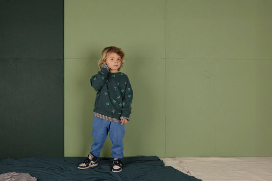 Stamp Sweater / Moss