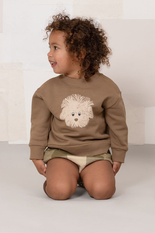 SWEATSHIRT BART MOCHA CHIEN