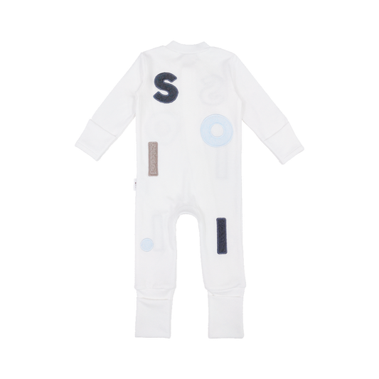 Soll Wooley Zip Bodysuit - Multi Blue