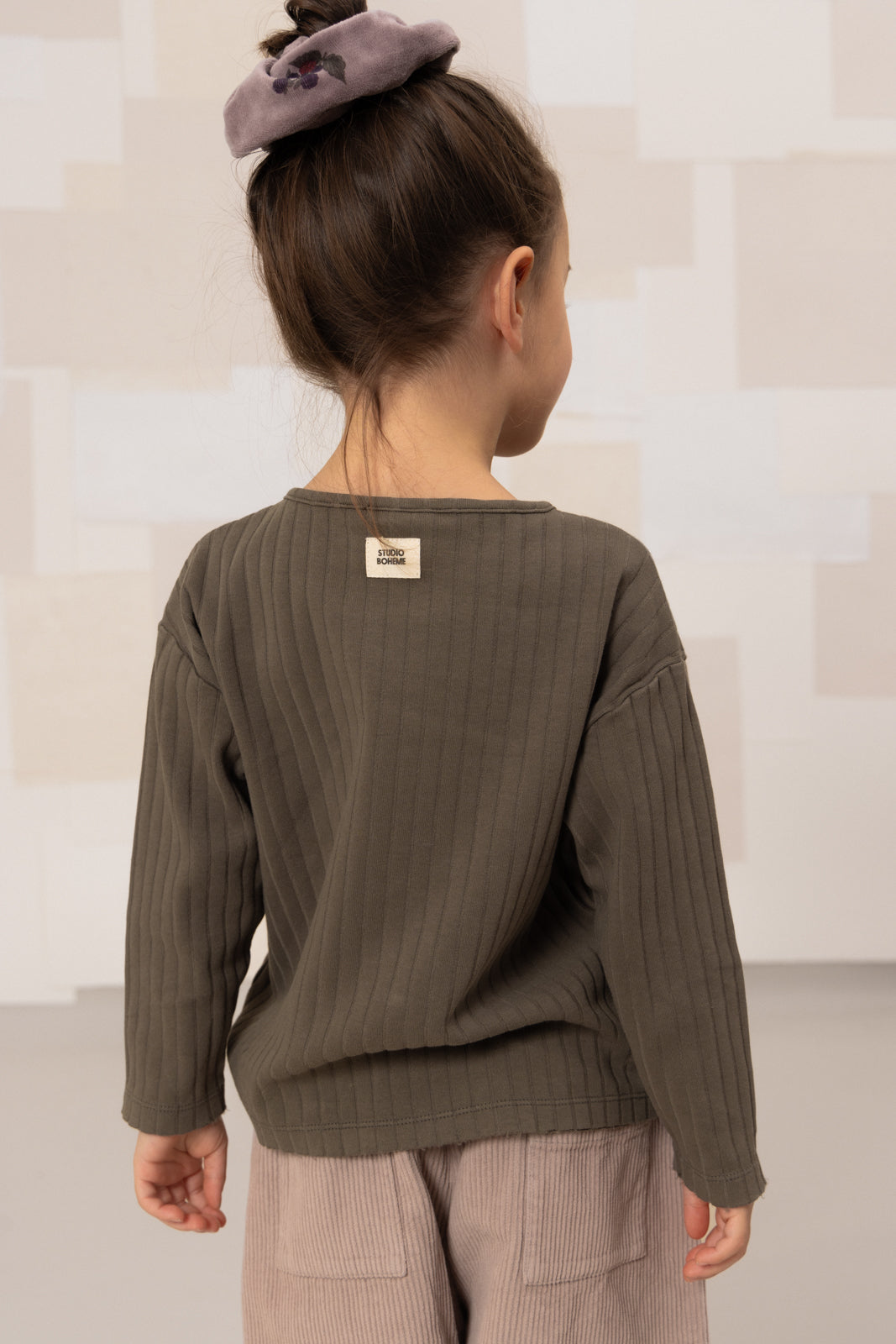 TSHIRT ORSO RIB TAUPE FONCÉ