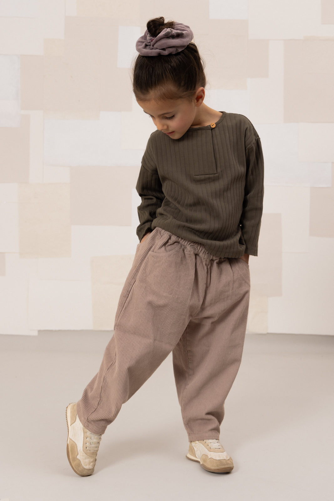 TSHIRT ORSO RIB TAUPE FONCÉ