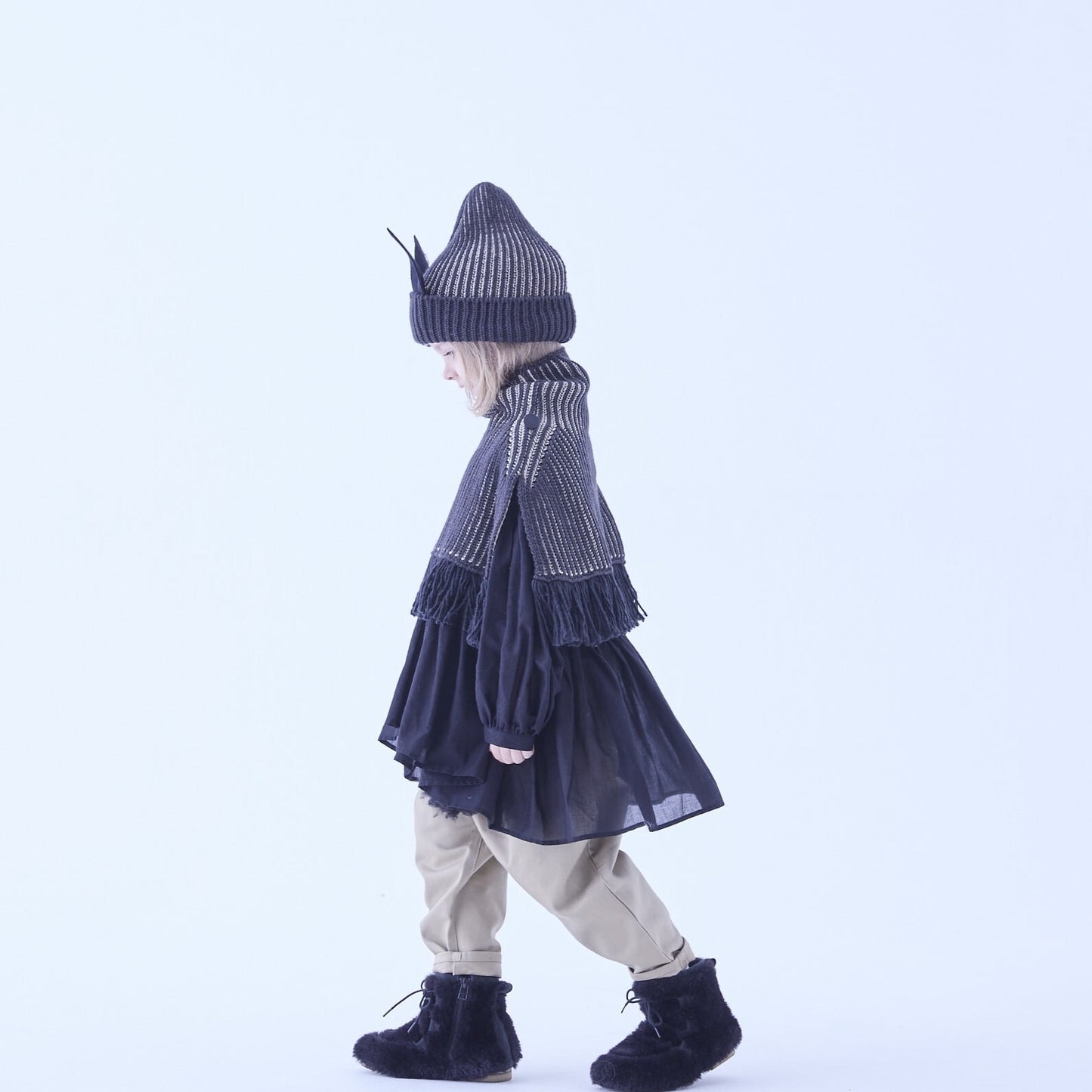 Rib knit Knights cape Ⅱ