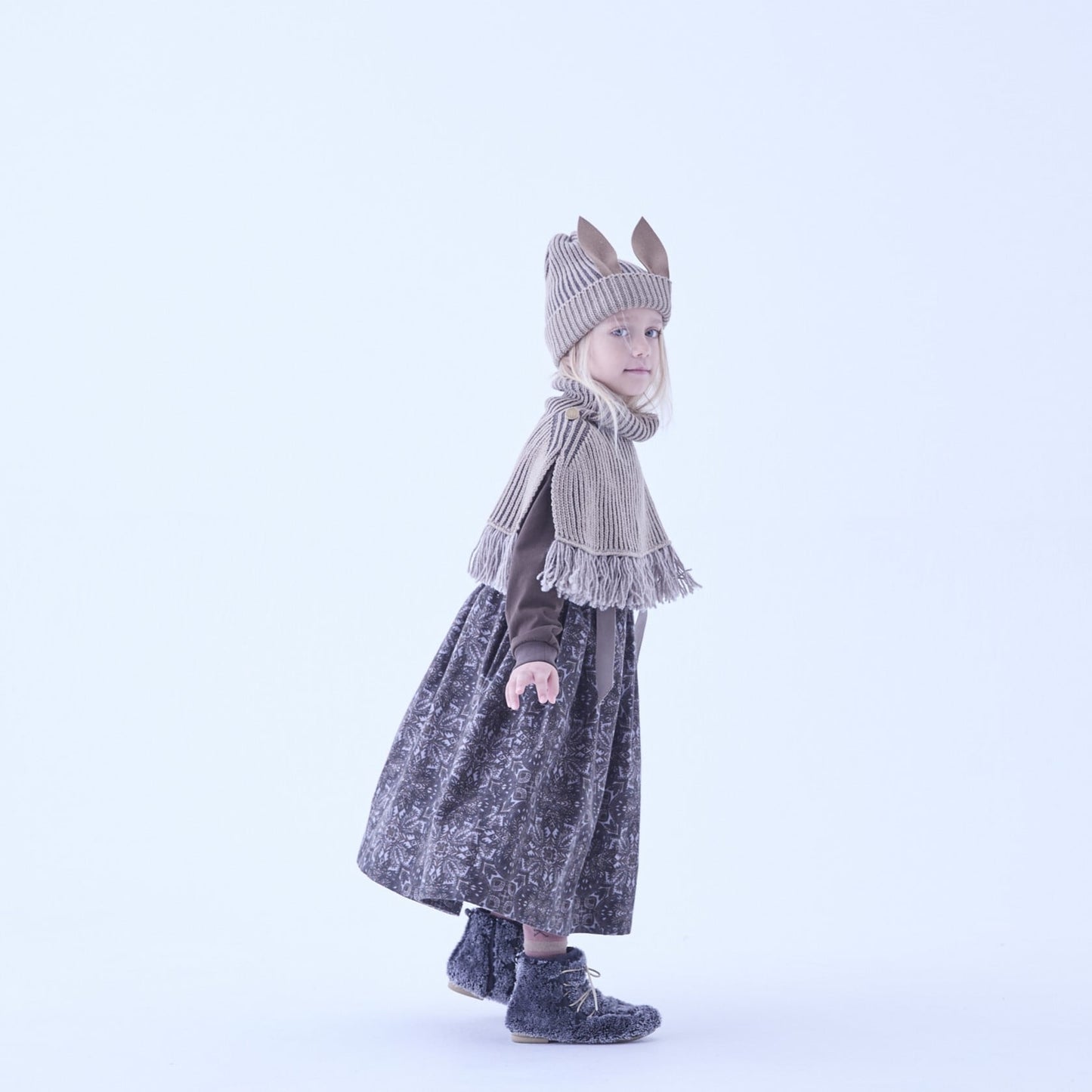 Rib knit Knights cape Ⅱ
