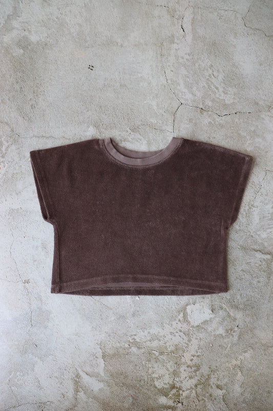 Cropped sweat / Brown